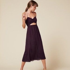 Reformation Dress Purple Eggplant 0P
